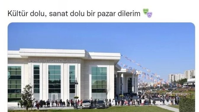 Sancaktepe Belediye Başkanı, tiyatro kuyruğunu paylaştı! Sizce ne demek istedi?