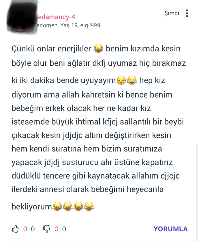 İlerde çocuğunuzun kız mı yoksa erkek mi olacağına dair bir ön seziniz var mı?