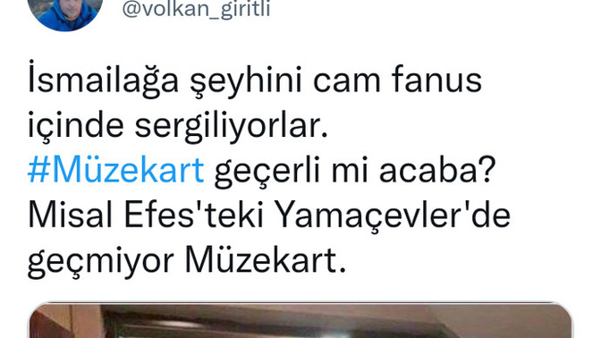 İsmailağa Şeyhini cam fanusta sergiliyorlar! Twitter'da olay olan bu duruma senin yorumun nedir?