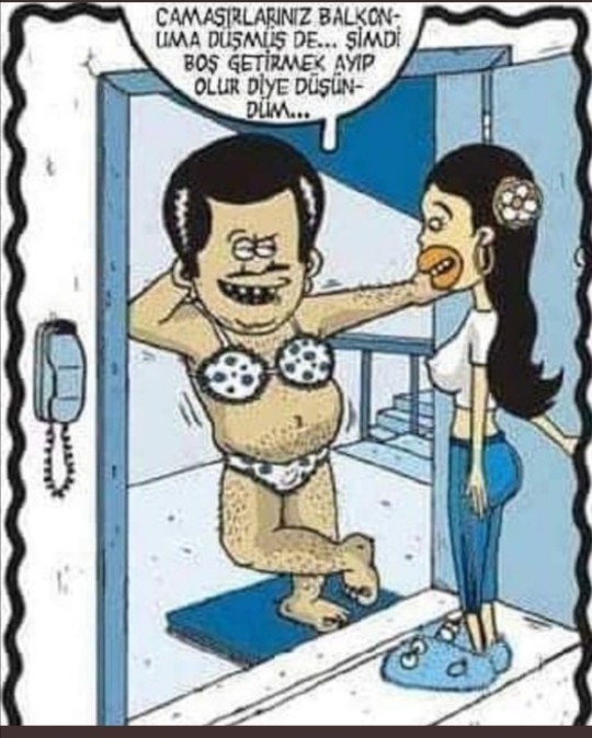 Komşunun balkonuna iç çamaşırınızı düşürseniz istemeye inermisiniz?