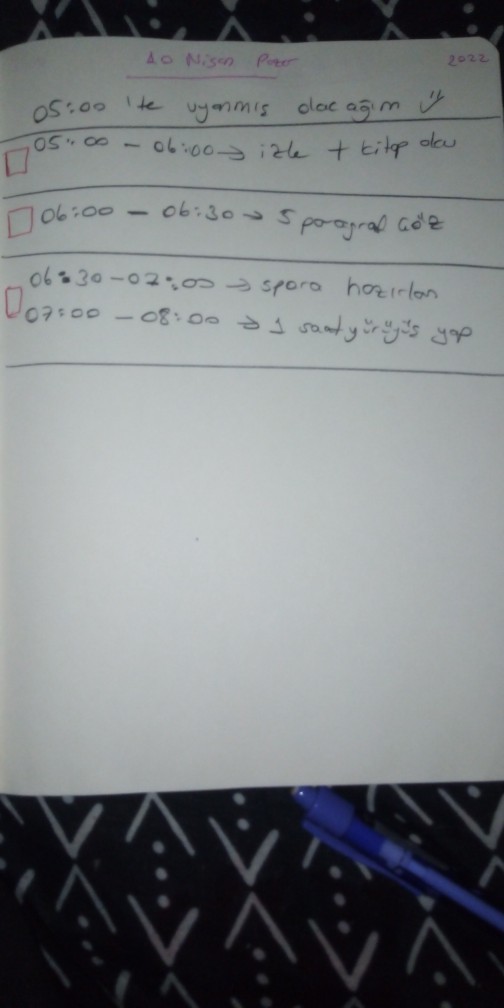 Ajanda plan defteri sizde kullanıyor musunuz?