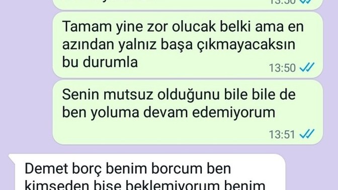 Borcu var diye ayrılan sevgilimi özledim ne yapıcam?
