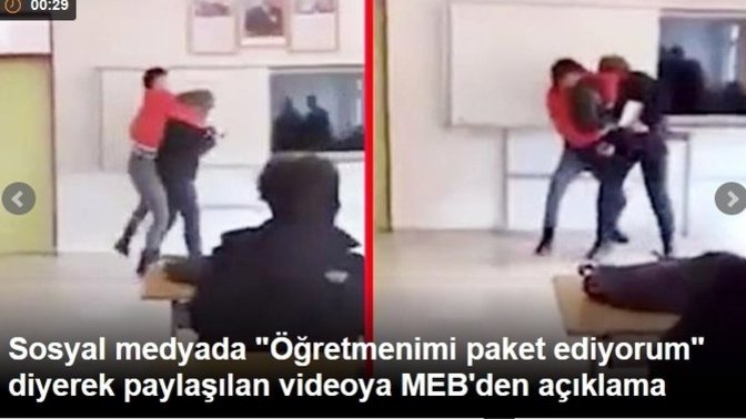 Sınıfa girerken paketlenen öğretmen için açıklama geldi! Sizce okullar neden böyle oldu?