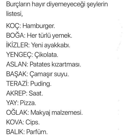 Burcuna göre hayır diyemiyeceğin şey ne?