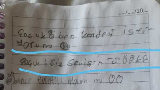 Sizce bunu yazan çocuk tacize mi maruz kalıyordur?