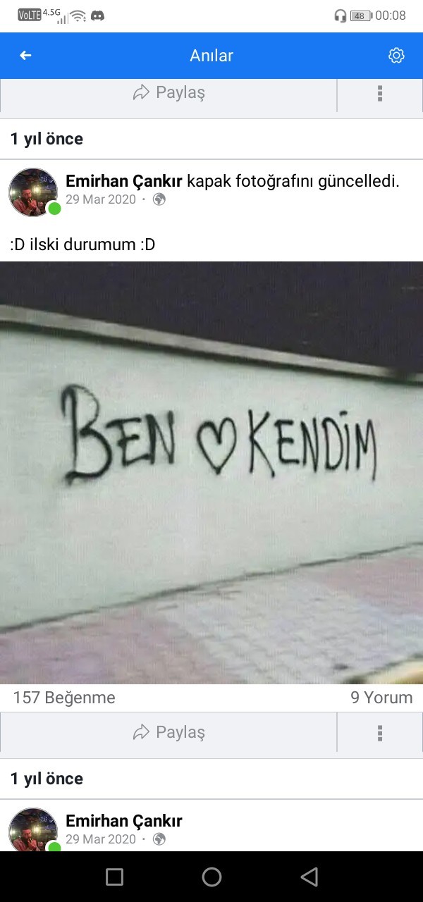 İlsiki durumunu bir fotoyla anlatir misin?