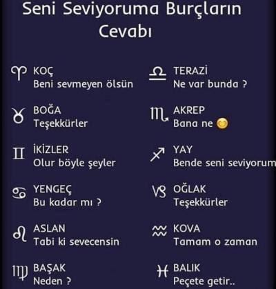 Burcuna göre seni seviyoruma karşı ne cevap verirsin?