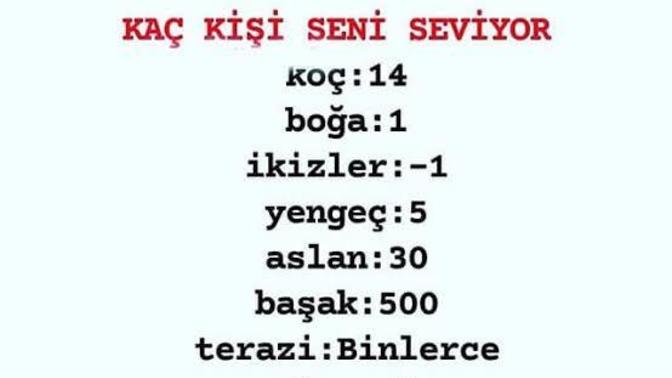 Burcuna göre kaç kişi seni seviyor?
