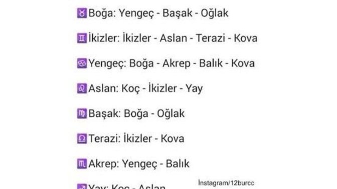 Burcuna göre kiminle aşk hayatın uyumlu?
