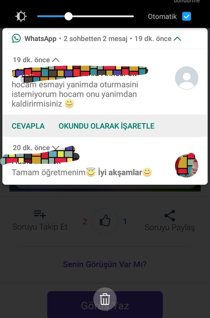 Telefonunuza hangi uygulamadan bildirim gelince seviniyorsunuz?