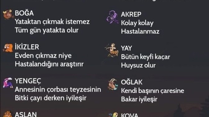 Burcuna göre hastalanınca nasıl davranırsın?