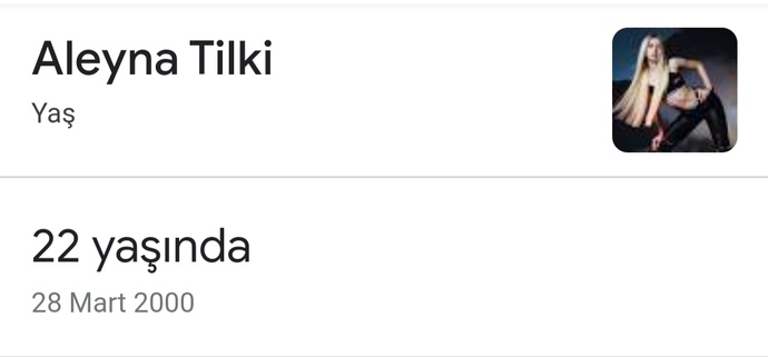 Sence Aleyna Tilki çocuk mu?