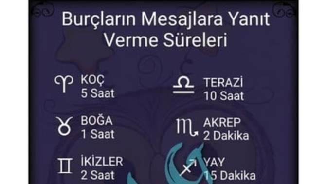 Burcuna göre mesajlara yanıt verme süren ne kadar?