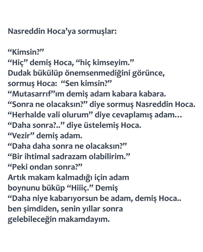 Kendini gerçekleştirebildin mi?