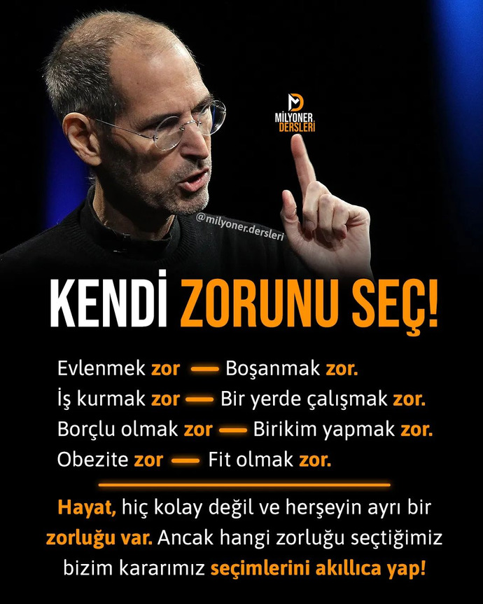 Senin zorun hangisi, zorunu seç?