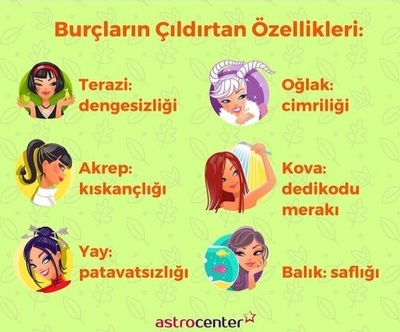 Burcuna göre çıldırtan özelliğin ne?