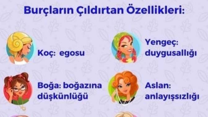 Burcuna göre çıldırtan özelliğin ne?
