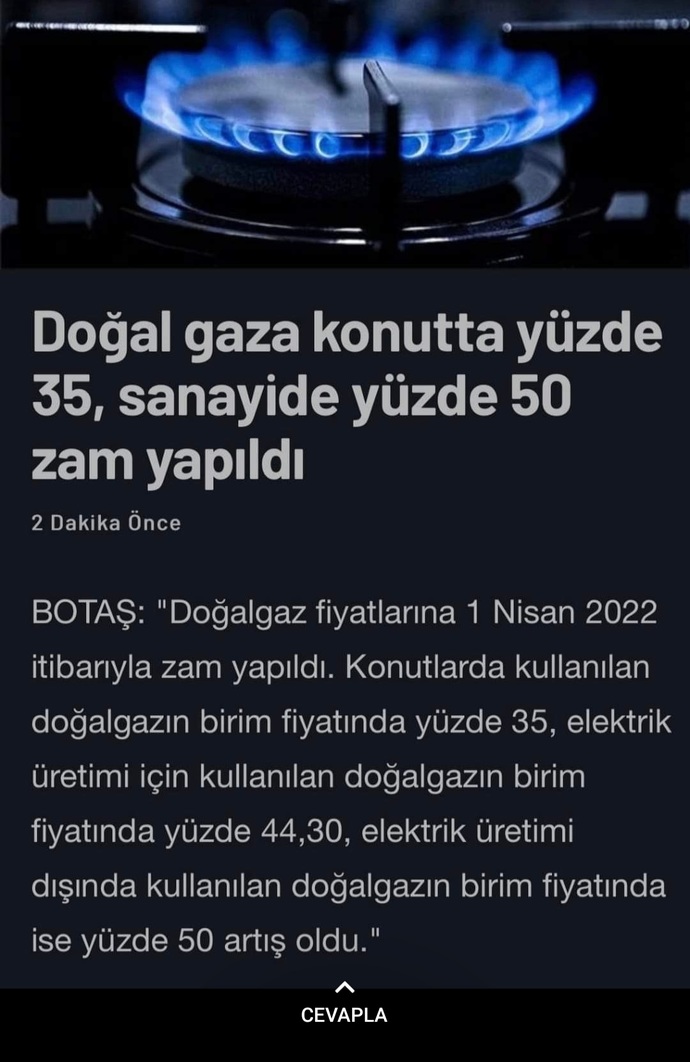 Doğalgaz da zamdan payını aldı, zam gelmeyen ne kaldı?