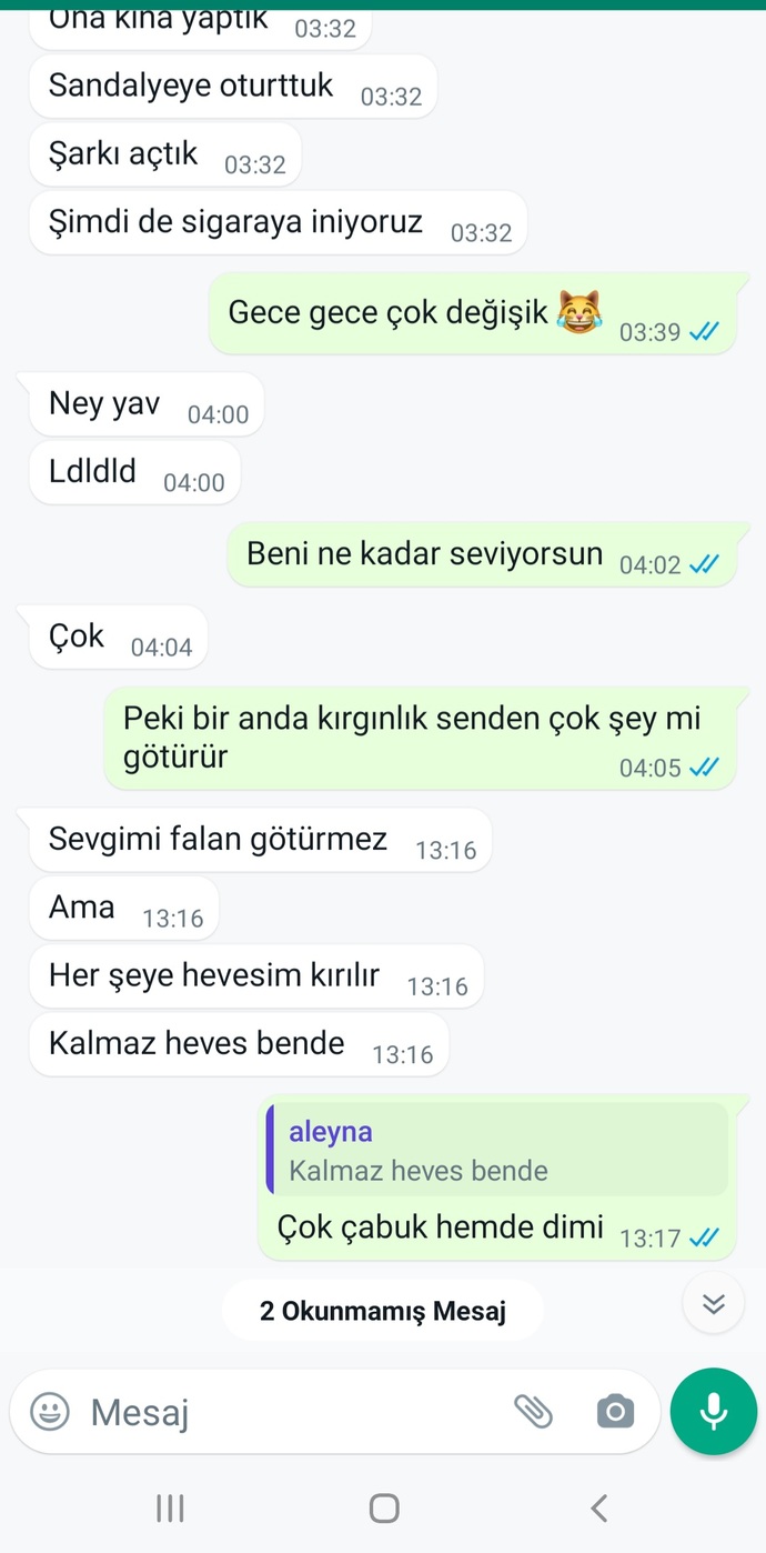 Kızlar, Sizce soğudu mu benden?