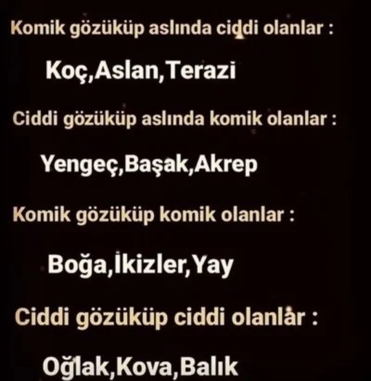 Burcuna göre komik misin, ciddi mi?