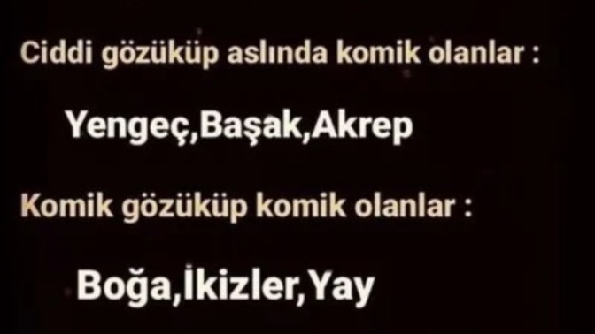 Burcuna göre komik misin, ciddi mi?