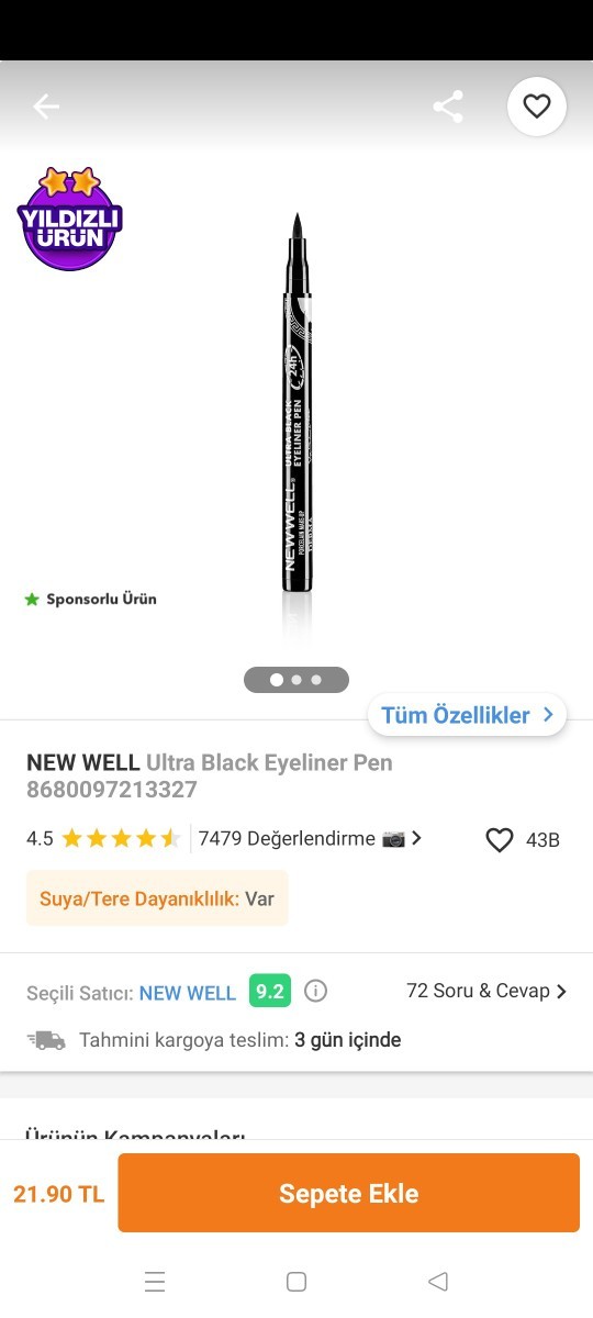 Kolay sürülebilen, ince ve sert uçlu, mat bir eyeliner önerir misiniz?