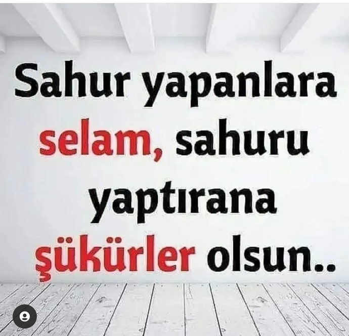 Cümleten hayırlı ramazanlar 🙂 Kimler sahura uyandı?
