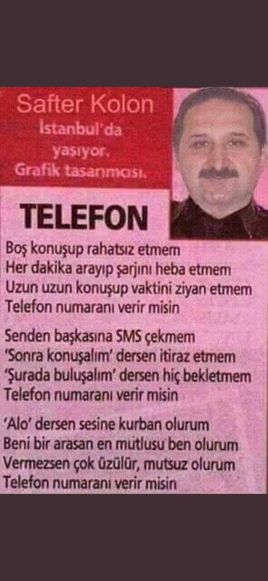 Direk telefonunuzu isteyen birine cevabınız ne olur?