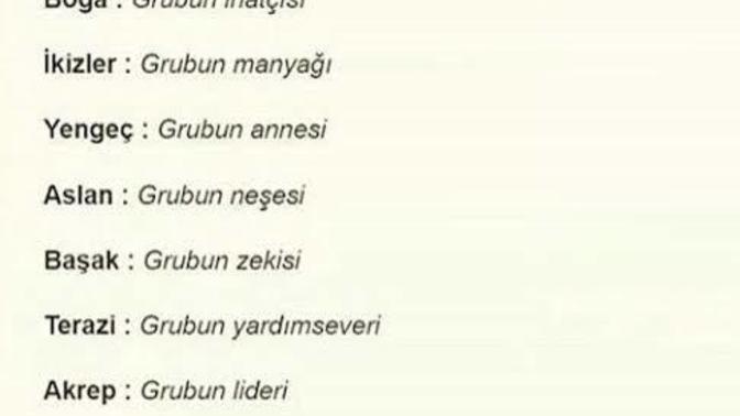 Arkadaş grubunda burçlar. Senin burcun hangisi?
