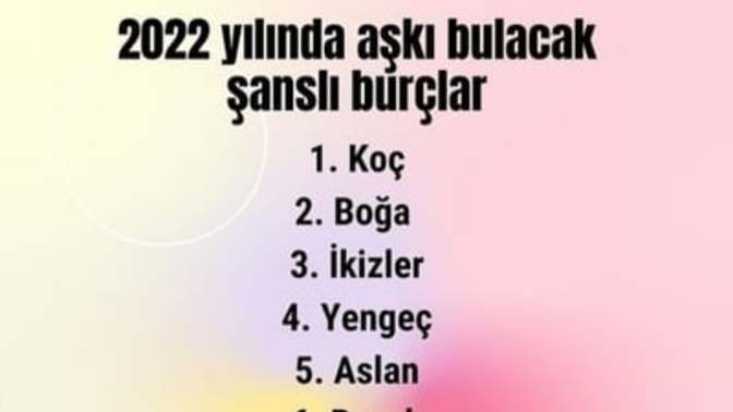 Burcuna göre 2022 yılında aşkı buluyor musun?