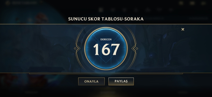 Oynadığınız oyunlarda hiç dereceye girdiniz mi?