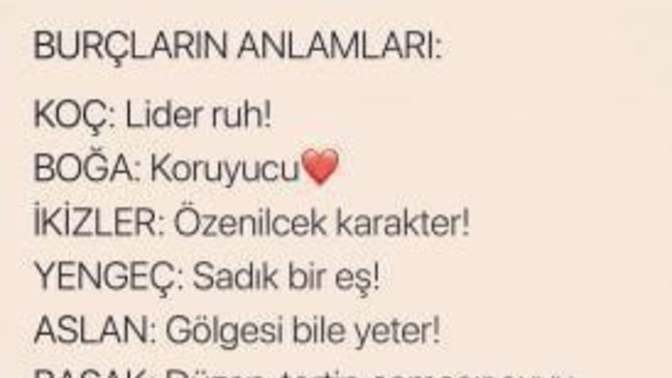 Burçların anlamları nedir?