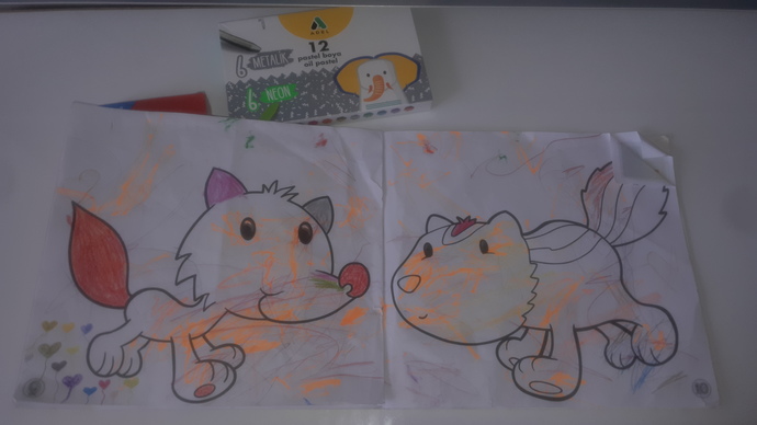 Minik tırtılın ik boyama kitabı, gözyaşım pıtt 🥺