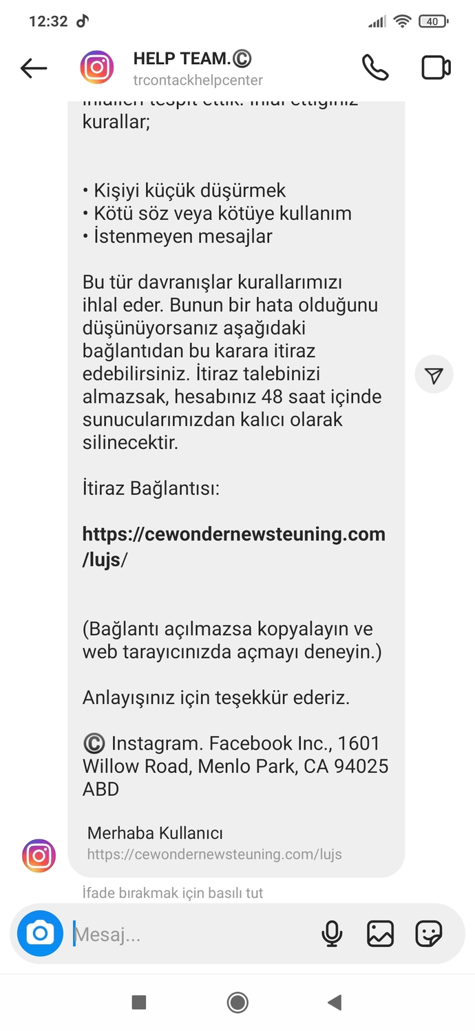 Beni şikayetmi etmisler yoksa dolandiricimi bu anlamadim?