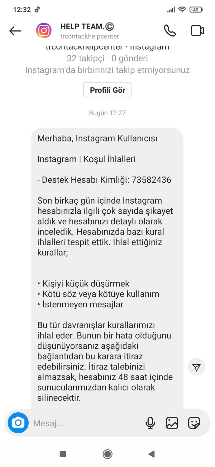 Beni şikayetmi etmisler yoksa dolandiricimi bu anlamadim?