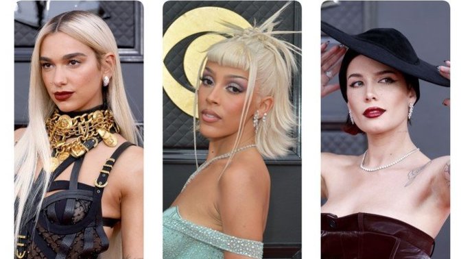 2022 Grammy Ödülleri: Saçları ve makyajıyla gecenin dikkat çeken ismi sizce kim oldu?