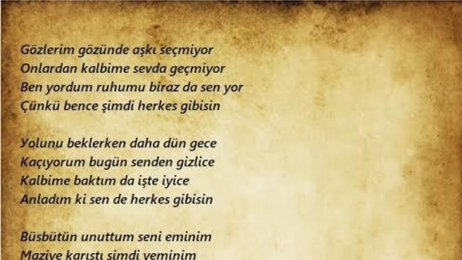 Hiç sevgiliniz için şiir yazdınız mı?