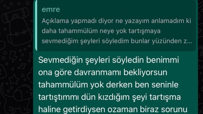 3 aydır birlikte olduğum sevgilim, tartışma sonrası artık beni alttan almıyor ve ilk kez mesajıma cevap vermedi napabilirim?