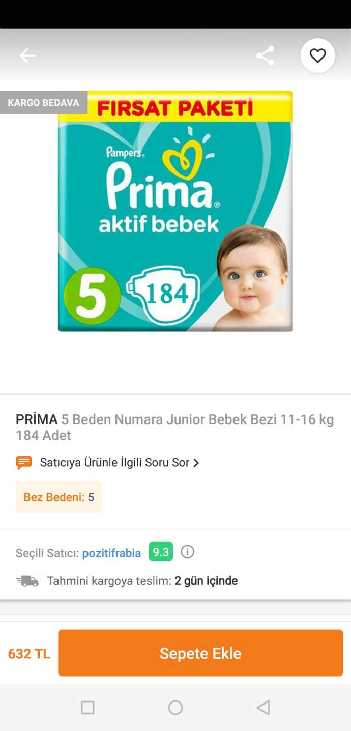 1 aylık bez fiyatlarına rağmen çocuk yapar mısınız?