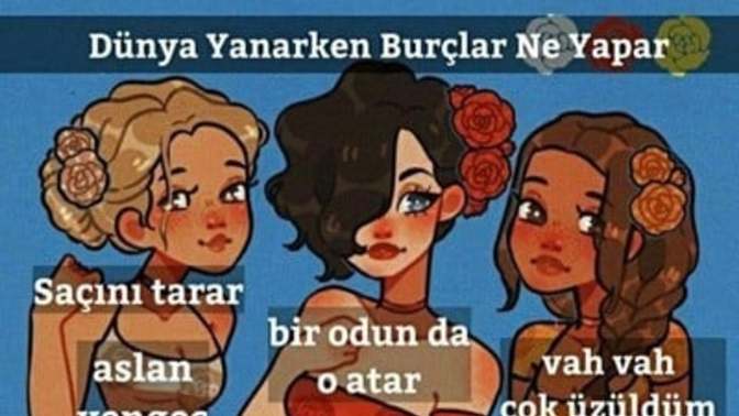 Burcuna göre dünya yanarken tepkin ne olurdu?
