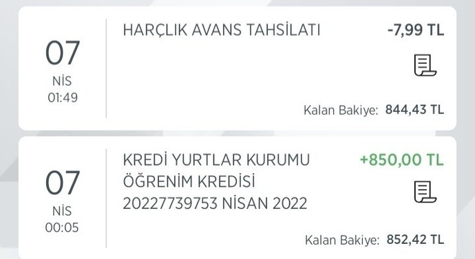 Geri ödemeli bursumdan 8 lira kesinti yapılmış, sizce bu normal mi?