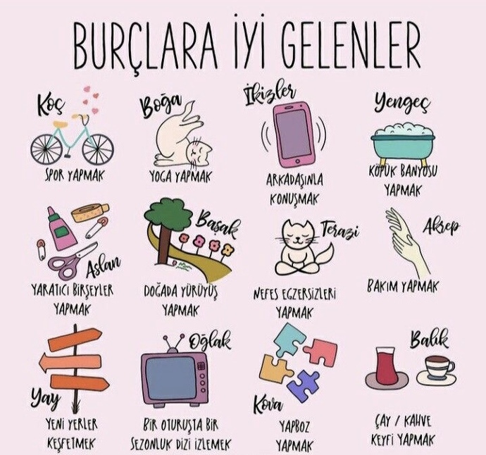 Burcunuza göre size iyi gelen şeyler neler biliyor musunuz?