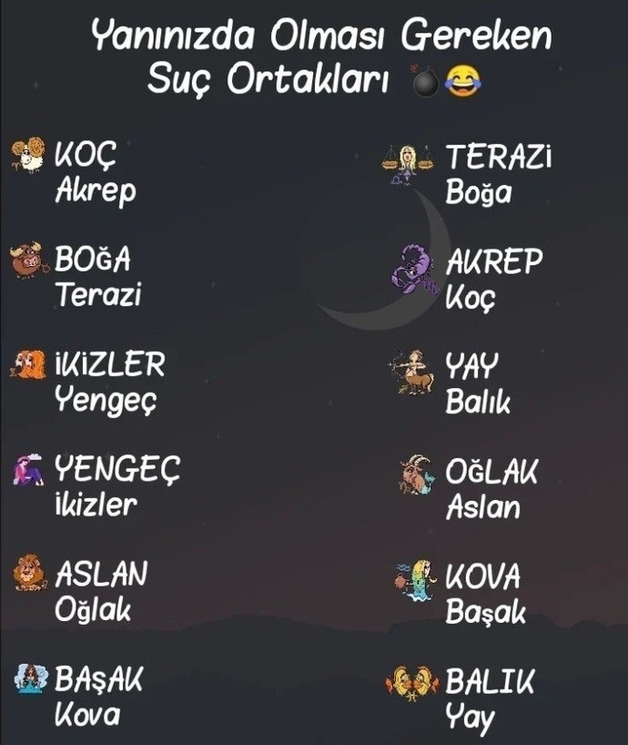 Burcuna göre hangi burç suç ortağın olmalı?
