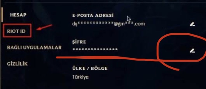 Valorant şifre değiştirme nasıl yapılır?