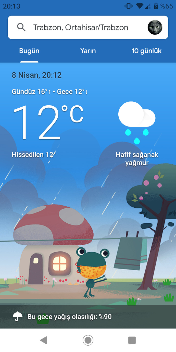 Şehrinizde yağmur var mı şu an 🌧 ?