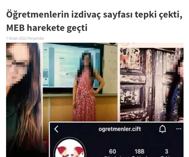 Öğretmenlerin sosyal medyada oluşturduğu, izdivaç sayfası hakkında ne düşünüyorsunuz?