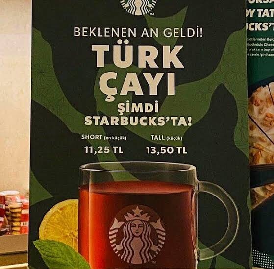 Starbucks’a çay geldi! 11,25 TL! İççek miyiz?