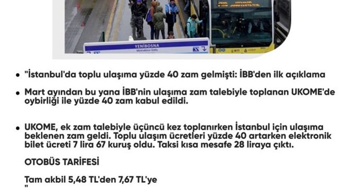 Artışlar hakkında ne düşünüyorsunuz?