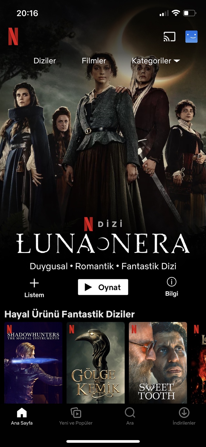 Netflix dizi tavsiyesi alabilir miyim 🥰?