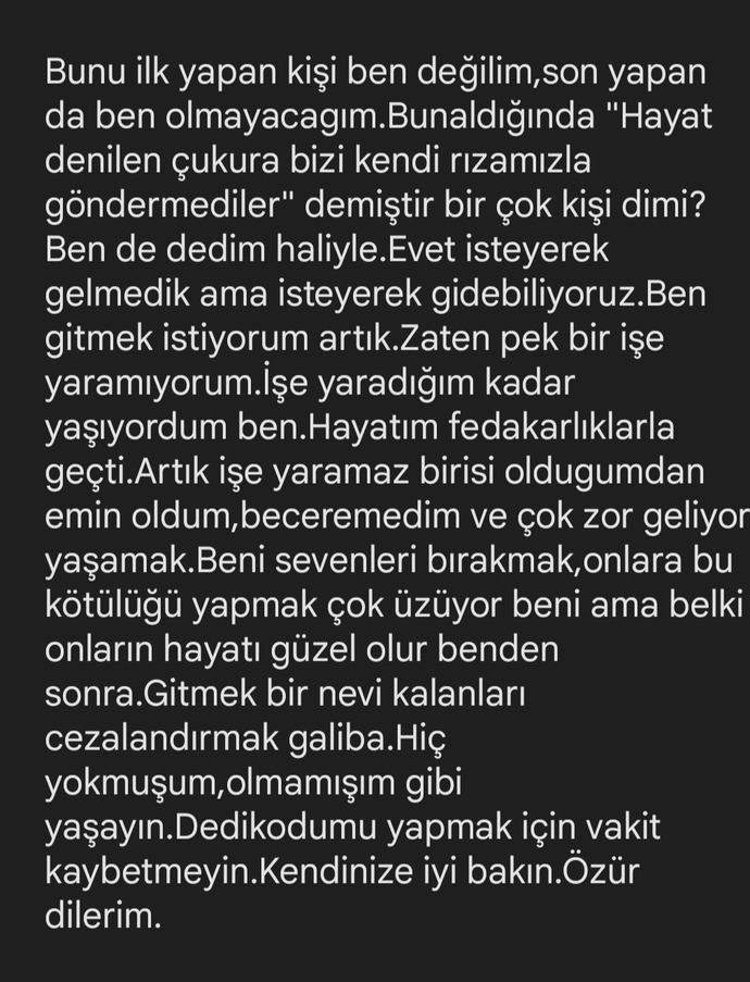 Bu notla karşılaşsanız ne yapardınız?